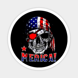 Pirate Merica Magnet